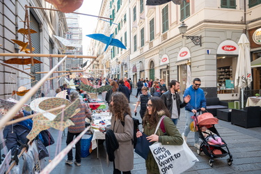 Genova, centro - turisti weekend di Paqua