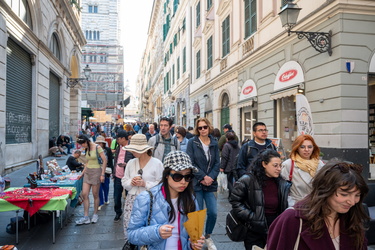 Genova, centro - turisti weekend di Paqua