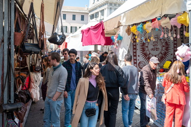 Genova, centro - turisti weekend di Paqua