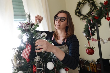 Genova - Lisa Barsotti, professionista delle decorazioni nataliz