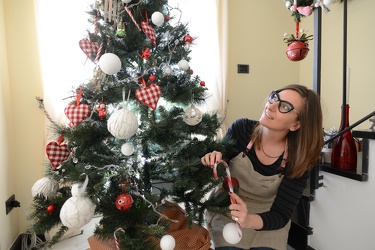Genova - Lisa Barsotti, professionista delle decorazioni nataliz