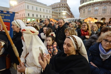 Genova, piazza De Ferrari - la tradizionale cerimonia medievale 