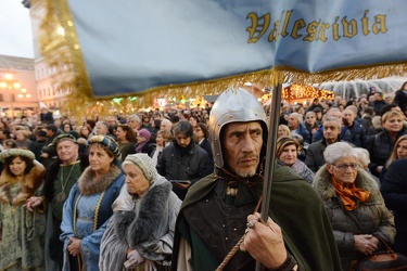 Genova, piazza De Ferrari - la tradizionale cerimonia medievale 