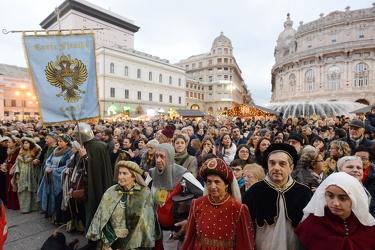 Genova, piazza De Ferrari - la tradizionale cerimonia medievale 