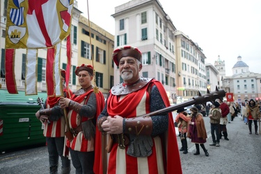 Genova, piazza De Ferrari - la tradizionale cerimonia medievale 