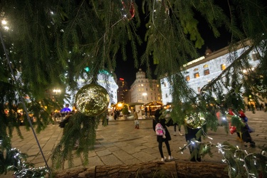 Genova, piazza De Ferrari - i giorni prima del natale