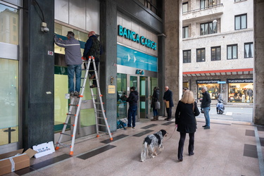 Genova, il giorno della transizione da Banca Carige a BPER