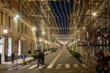 Genova, luminarie di Natale