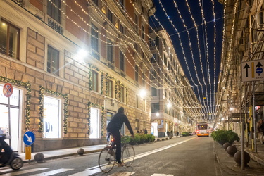 Genova, luminarie di Natale