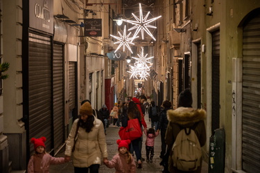 Genova, luminarie di Natale