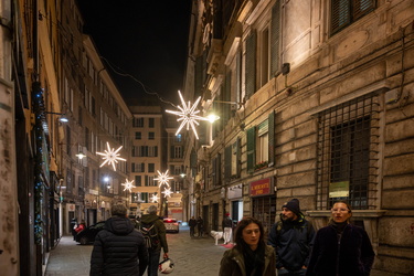 Genova, luminarie di Natale