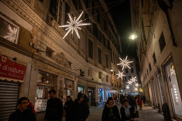 Genova, luminarie di Natale