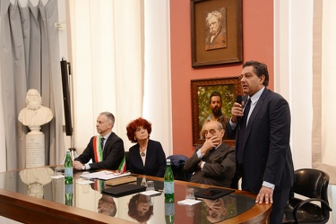 Genova,  Ministro Valeria Fedeli dell'istruzione firma accordo p