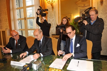 Genova - prefettura - firma accordo contro mafia