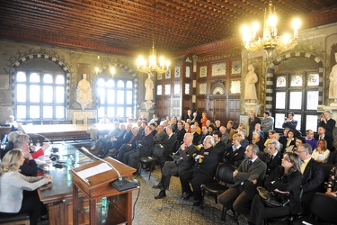 Genova - palazzo San Giorgio - cerimonia premi maestri del lavor