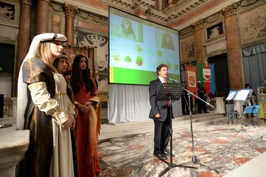 Genova,palazzo ducale, sala del maggior consiglio - premiazione 