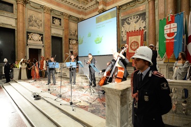 Genova,palazzo ducale, sala del maggior consiglio - premiazione 