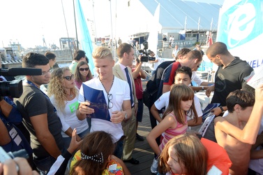 Genova - salone nautico - incontro giocatori Genoa