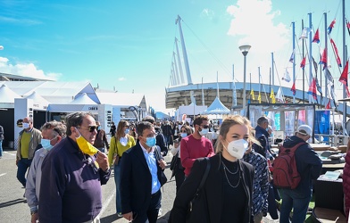 Genova, salone nautico 2020 - inizio settimana con sole
