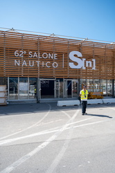 Genova, foce - allestimento ingressi salone nautico 62