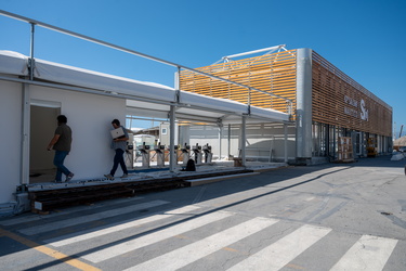 Genova, foce - allestimento ingressi salone nautico 62