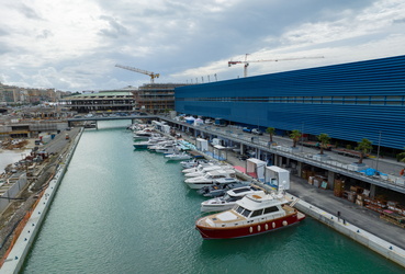 Genova, il giorno prima dell'apertura del salone nautico 2023