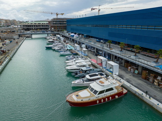 Genova, il giorno prima dell'apertura del salone nautico 2023