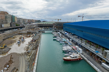 Genova, il giorno prima dell'apertura del salone nautico 2023