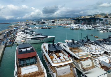 Genova, il giorno prima dell'apertura del salone nautico 2023