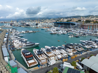 Genova, il giorno prima dell'apertura del salone nautico 2023