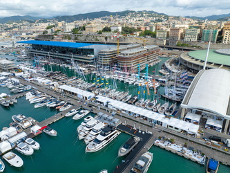 Genova, il giorno prima dell'apertura del salone nautico 2023