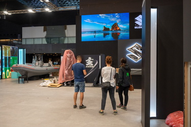 Genova, il giorno prima dell'apertura del salone nautico 2023