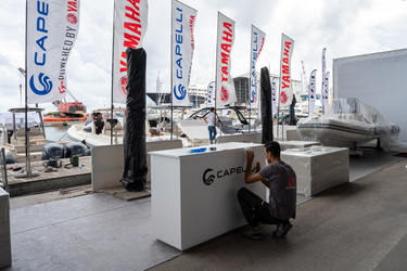 Genova, il giorno prima dell'apertura del salone nautico 2023