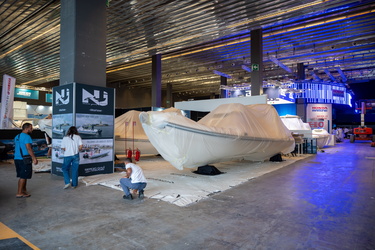 Genova, il giorno prima dell'apertura del salone nautico 2023