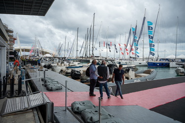 Genova, il giorno prima dell'apertura del salone nautico 2023