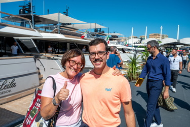 Genova, salone nautico 2023 - domenica di sole con molti visitat