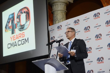 Genova, palazzo Meridiana - festa 40 anni CMA CGM