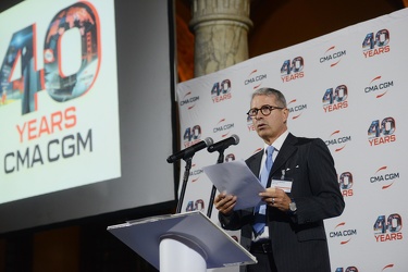 Genova, palazzo Meridiana - festa 40 anni CMA CGM