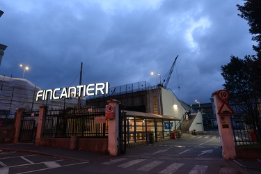 Genova Sestri Ponente - stabilimento cantiere Fincantieri - ceri