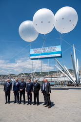 Genova, cerimonia posa prima pietra nuova diga
