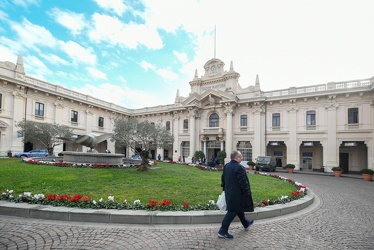 Genova, ponte dei mille, stazione marittima - nave crociera MSC 