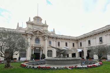 Genova, ponte dei mille, stazione marittima - nave crociera MSC 