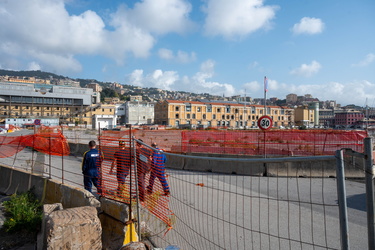 Genova, la situazione a ponte Parodi
