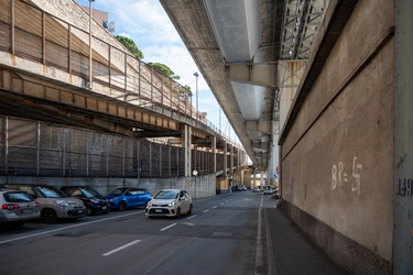 Genova, porto - strada riparazioni navali da Cavour alla Foce