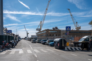 Genova, porto - strada riparazioni navali da Cavour alla Foce
