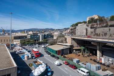 Genova, porto - strada riparazioni navali da Cavour alla Foce