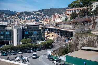 Genova, porto - strada riparazioni navali da Cavour alla Foce