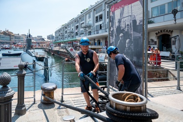 Genova, darsena, museo del mare Galata - il ritorno del Nazario 