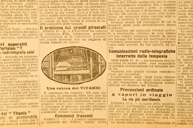 riproduzini secolo xix Aprile 1912 - tragedia titanic