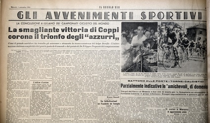 Genova, riproduzioni Secolo XIX storico 1948 - 1953 su Fausto Co